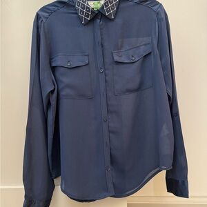 Navy Blue Abercrombie Blouse